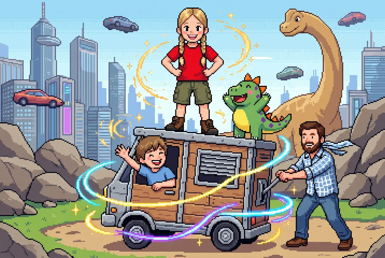 Titelbild von Die Brummbande reist durch die Zeit