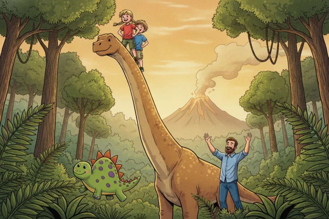 Titelbild von Die Brummbande bei den Dinos