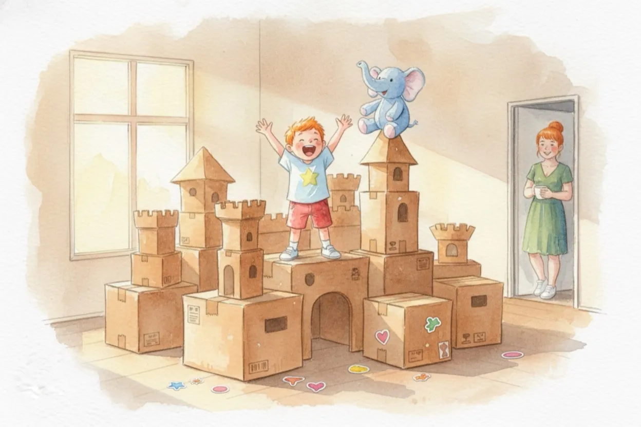 Titelbild von Finn baut eine Burg